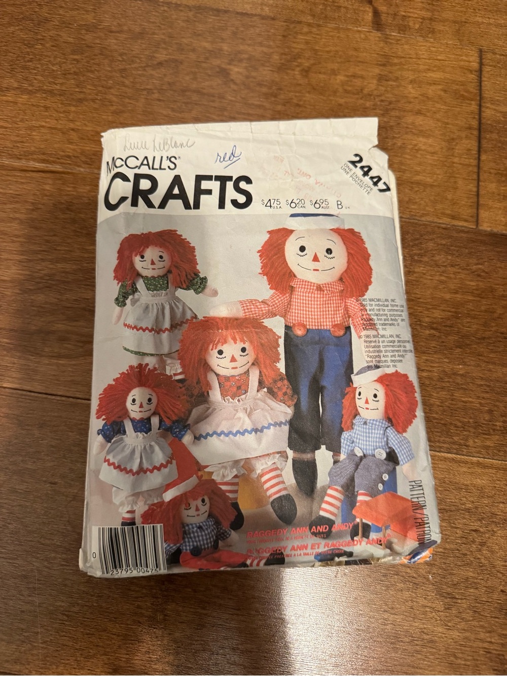 Raggedy ann and andy doll patterns 3 complete